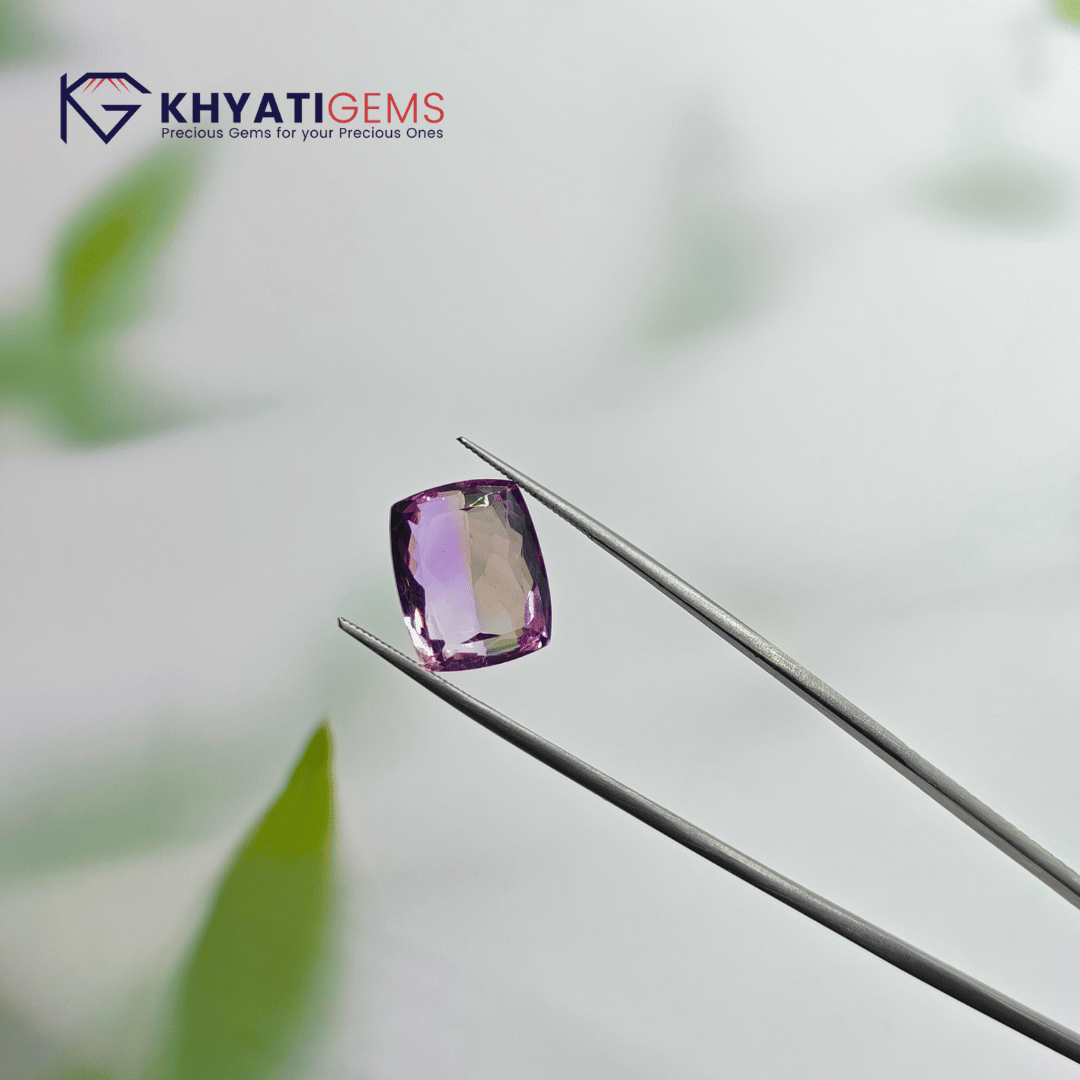 12.40 Carats | Ametirine Bi-Color | Gemstone for Dhanu Rashi