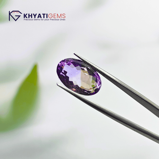 13.20 Carats | Ametrine Bi-Color | Gemstone for Dhanu Rashi