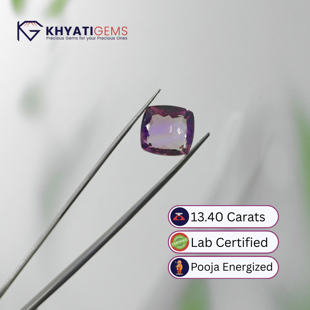 13.40 Carats | Ametrine | Recommended for Dhanu Rashi