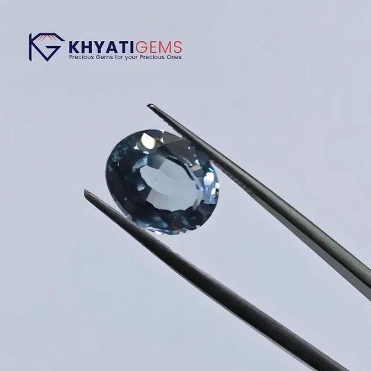 5.35 Carats | Aquamarine Stone | Serenity for Meena, Mithuna & Vrischika