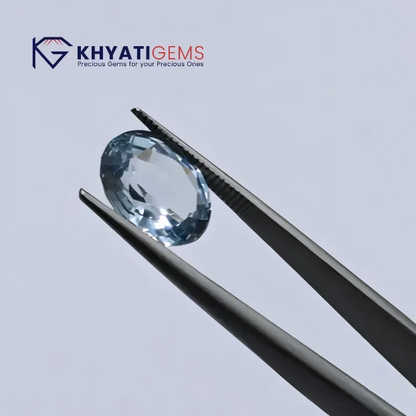 5.35 Carats | Aquamarine Stone | Serenity for Meena, Mithuna & Vrischika