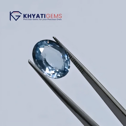 5.8 Ct | Aquamarine Stone | Calmness & Clarity for Meena, Mithuna & Vrischika