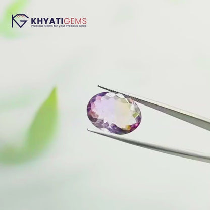 7.80 Carats | Ametirine Bi-Color | Gemstone for Dhanu Rashi
