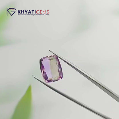 12.40 Carats | Ametirine Bi-Color | Gemstone for Dhanu Rashi