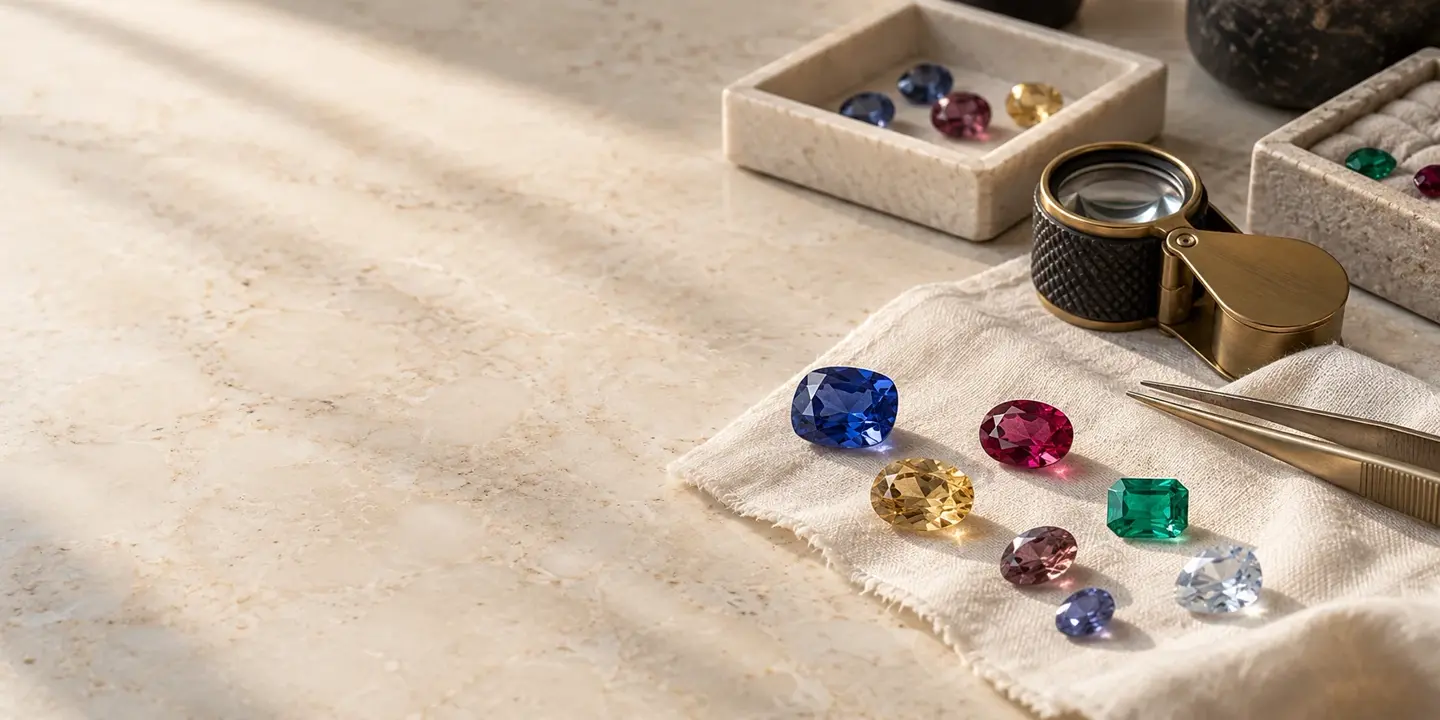 Illustrative KhyatiGems gemstone education artwork